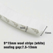 (9x15 white) 5m Stripping Brush Strip Sliding Sealing Strip 2025