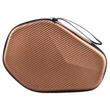 Portable Table Tennis Racket Bag Waterproof Paddle Storage Case Hard Cover Khaki