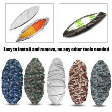 4.5m Waterproof UV Storage Cover for 3.6-4m Kayak Canoe Gray