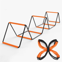 Lightweight Speed Training Hurdles Multi-Functional Agility Ladder Orange 8-Grid For Athletes Soccer Basketball