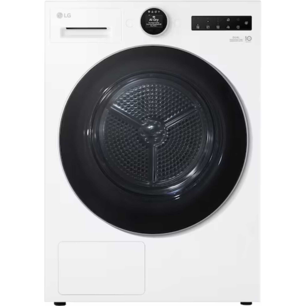 Lg Rhx7009twb 9Kg Dual Inverter Heat Pump Tumble Dryer - White