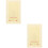 2Pcs Chinese Traditional Amulet Card Protection General Auspicious 8