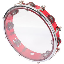 2Pcs Kids Tambourine Tunable Hand Bell Drum Percussion Instrument