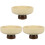 3Pcs Ceramic Cake Storage Stand High Based Display Tray Snacks Holder 2