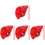 4Pcs Conch Shape 6-Hole Ceramic Ocarina Instrument 4
