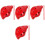 4Pcs Conch Shape 6-Hole Ceramic Ocarina Instrument 5