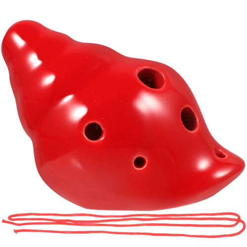4Pcs Conch Shape 6-Hole Ceramic Ocarina Instrument 1
