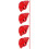 4Pcs Conch Shape 6-Hole Ceramic Ocarina Instrument 10