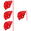 4Pcs Conch Shape 6-Hole Ceramic Ocarina Instrument 9