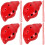 4Pcs Conch Shape 6-Hole Ceramic Ocarina Instrument 7