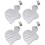 2 Pieces Rectangle Table Cloths Fabric Tablecloth Clips Lightweight 8