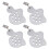 2 Pieces Rectangle Table Cloths Fabric Tablecloth Clips Lightweight 9