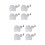 2 Pieces Rectangle Table Cloths Fabric Tablecloth Clips Lightweight 7