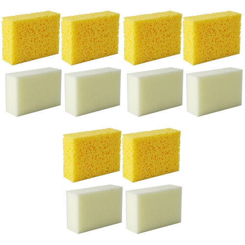 12 Pcs Ceramic Square Sponge Child Rectangle Tool Set 2