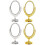 2Pcs Double Sided Oval Plastic Vanity Mirror For Bathroom Bedroom 5