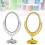 2Pcs Double Sided Oval Plastic Vanity Mirror For Bathroom Bedroom 10