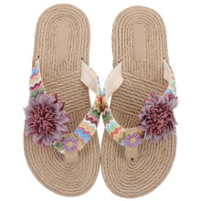 5Paren Modieuze Strand Slippers Dames Lichtbruin Eva Rubber Comfort