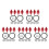 20 Pcs Bumper Bolts Set For Car Body Replacement 10