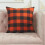 (Orange solid color) 65x65cm Halloween Orange Black Grid Throw Pillow for Case Bedroom Sofa Cushion Cover Hugging Pillowcase Home Decoration 2
