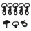 2 Pieces Hardware Dog Buckle Accessories Lanyard Hooks Snap Clips 8