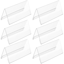2 Count Acrylic Stands For Display Business Card Desk Name Office