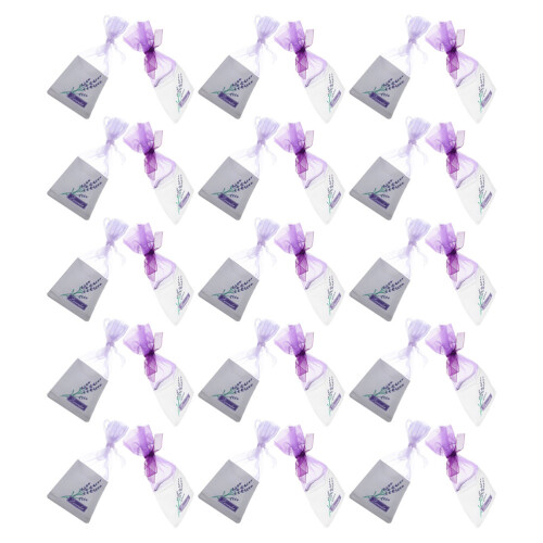 200 Pcs Lavender Sachet Bags Mesh Drawstring For Herbs Wardrobe