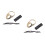 2 Sets Professional Archery Brass Finger Rings Wear-Resistant 4
