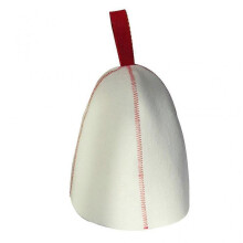 (Red) Wool Felt Sauna Hat Wall Hangable Reusable Showering Supplies