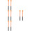 4 Pairs Rubber Head Xylophone Glockenspiel Percussion Mallets 9
