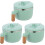 3Pcs Round Noodle Bowl With Handle Insulated Food Container 4