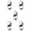 5 Hanging Candle Holder Sconce Decor Coffee Table Black 8