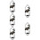 5 Hanging Candle Holder Sconce Decor Coffee Table Black 11