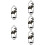 5 Hanging Candle Holder Sconce Decor Coffee Table Black 10