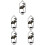 5 Hanging Candle Holder Sconce Decor Coffee Table Black 6
