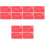 12 Pcs Red Spring Festival Greeting Cards Set 4