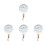 4Pcs Ceramic Serving Board Round Pizza Tray With Handle 2