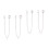 4 Pcs Chain For Pants Jeans Chain Trousers Chain Pocket 4