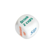 (A) 1 Piece Party Wager Dice Game - Fun Dinner Dice in Random Colors for Entertainment & Group Activities