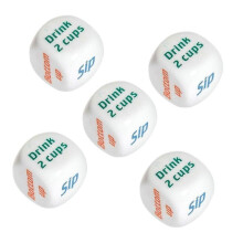 (C) 1 Piece Party Wager Dice Game - Fun Dinner Dice in Random Colors for Entertainment & Group Activities