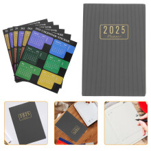 3Sets Zeitmanagement Planer Grau 2025 Notizbuch Schule