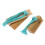 3Sets Bamboo Hand Clappers Loud Crisp Sound Assorted Color Percussion 3