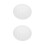 2Pcs Durable Silicone Pot Mold White Geometric Planter for Flower Pots 6