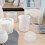2Pcs Durable Silicone Pot Mold White Geometric Planter for Flower Pots 11