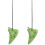 2Pièces Ocarina 6 Trous Portable Dolomite Vert Pour Enfants Débutants 2