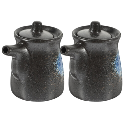 8 Pcs Ceramic Soy Sauce Container Pot Dispenser Holder