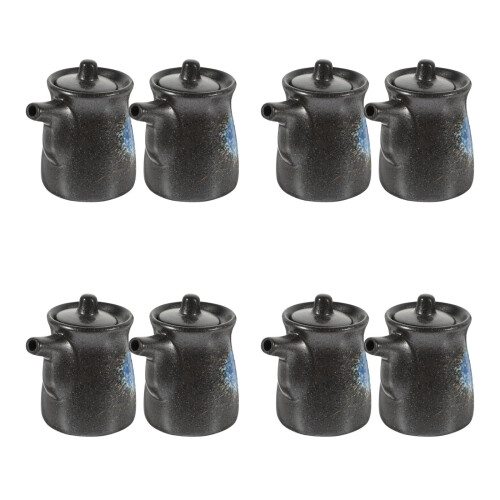 8 Pcs Ceramic Soy Sauce Container Pot Dispenser Holder 1