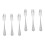 6 Pcs Small Metal Fruit Forks For Dessert And Cake Serving 4