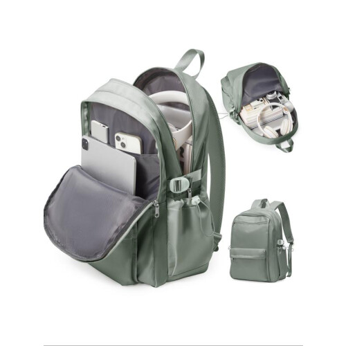 Backpack One Size (Pale Green, one size fits all) Women's Fashion Backpack, Lightweight ...