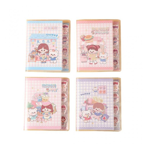 (Momo Daily) Kawaii Journal Clear Waterproof Soft Protective Cover Mini Memos Diary Notebook