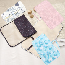 Waterproof Foldable Nylon Diaper Changing Pad 60x35cm for Home Car Outdoor Black Spots
